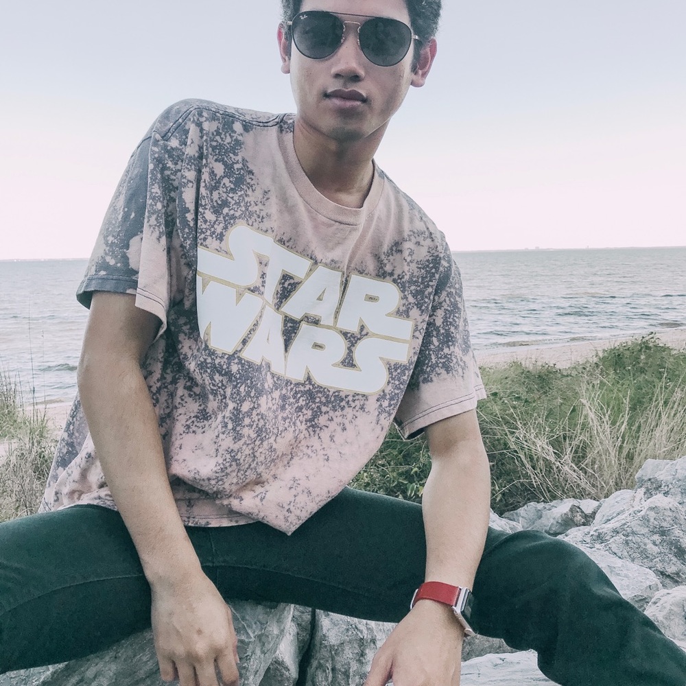 Acid wash Star Wars tee